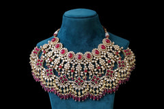 Royal Ruby Kundan Bridal Choker Set