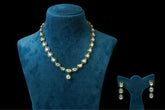 Emerald Kundan Minimal Necklace Set