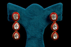 Classic Ruby Halo Necklace Set