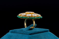 Round Kundan Stone Ring