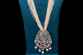 Royal Ruby & Diamond Pendant Necklace