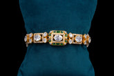 Emerald Polki Diamond Designer Bracelet