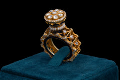 Royal Polki Diamond Statement Ring