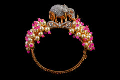 Pink Pearl Pachyderm Sparkle Bracelet