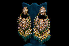 Royal Polki Chandbali Earrings