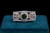 Emerald & Diamond Vintage Statement Ring