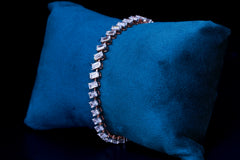 Elegant Baguette Diamond Tennis Bracelet