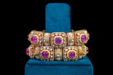 Royal Ruby Polki Bangle Pair