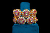 Royal Ruby Polki Bangle Set