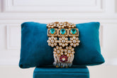 Royal Emerald & Polki Bridal Bracelet