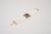 Elegant Polki Bracelet Crafted in Sterling Silver