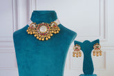 Heritage Kundan Pearl Choker Necklace Set