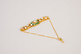 Elegant Green Kundan Adjustable Bracelet