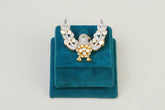 Silver Polki Bird Statement Brooch