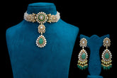 Kundan Choker with Emerald Drops