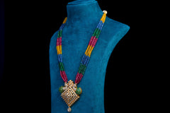 Mor Pankh Ratna Polki Necklace Set