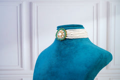 Emerald Polki Choker Set