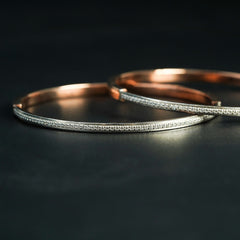 Minimal Diamond Elegance Bangles