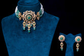 Emerald Polki Bridal Choker Set