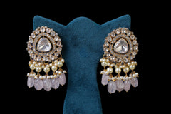 Polki Kundan Pearl Drop Choker Set