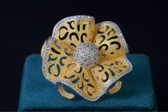 Diamond Bloom Statement Ring