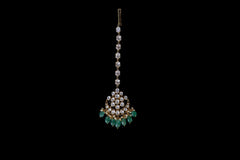 Drop Kundan Maang Tikka