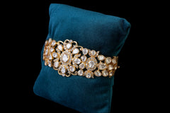 Floral Kundan Statement Bracelet