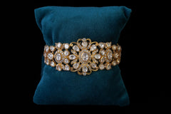 Floral Kundan Statement Bracelet