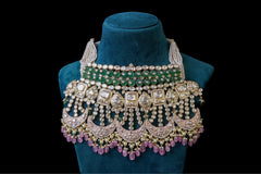 Green Heavy Choker Bridal Set