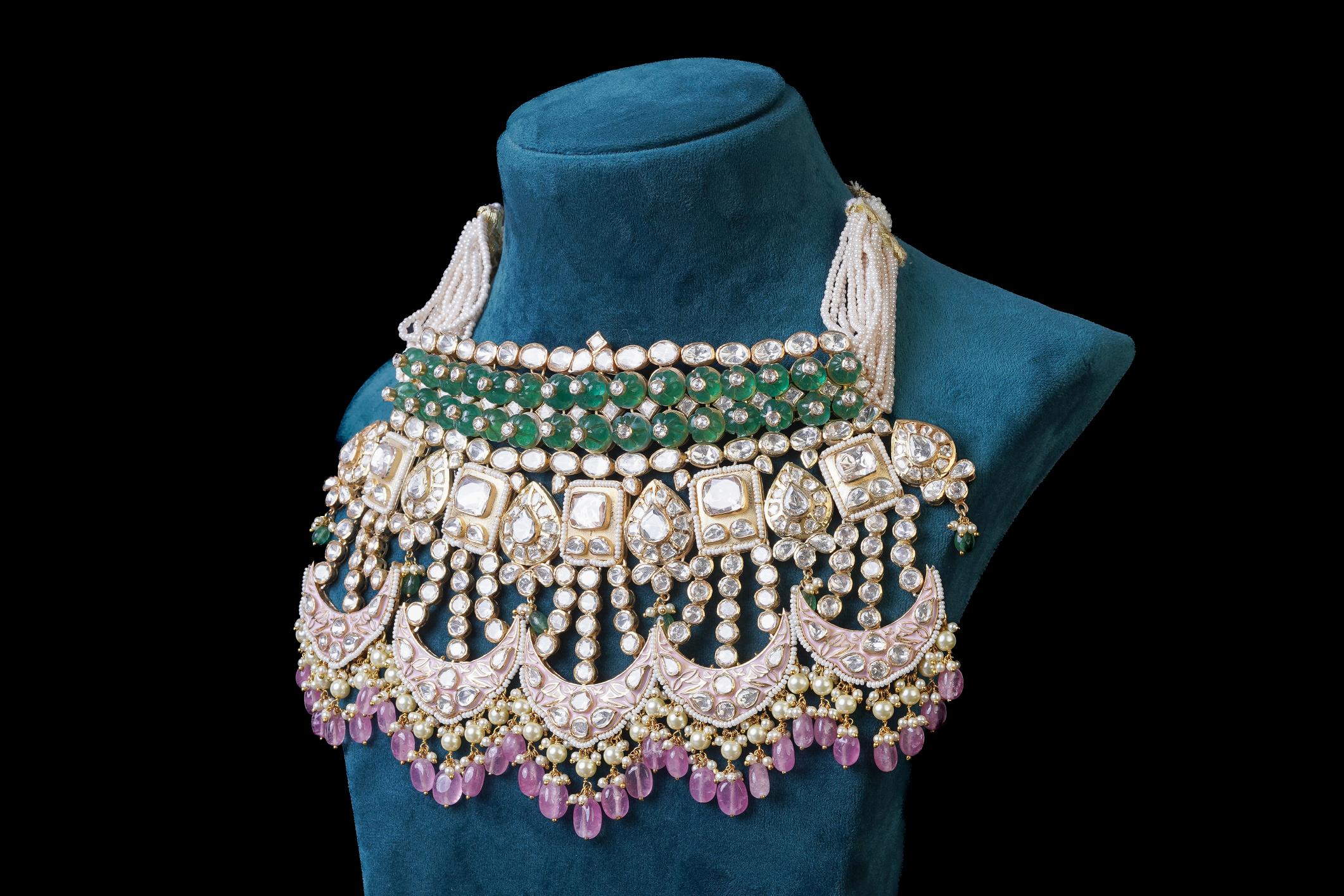 Green Heavy Choker Bridal Set