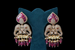 Ruby Pearl Kundan Bridal Necklace Set