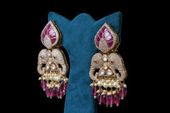 Ruby Pearl Kundan Bridal Necklace Set
