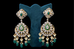 Green Floral Necklace Set