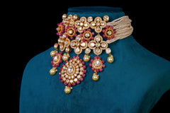 Ruby & Pearl Kundan Bridal Choker Set