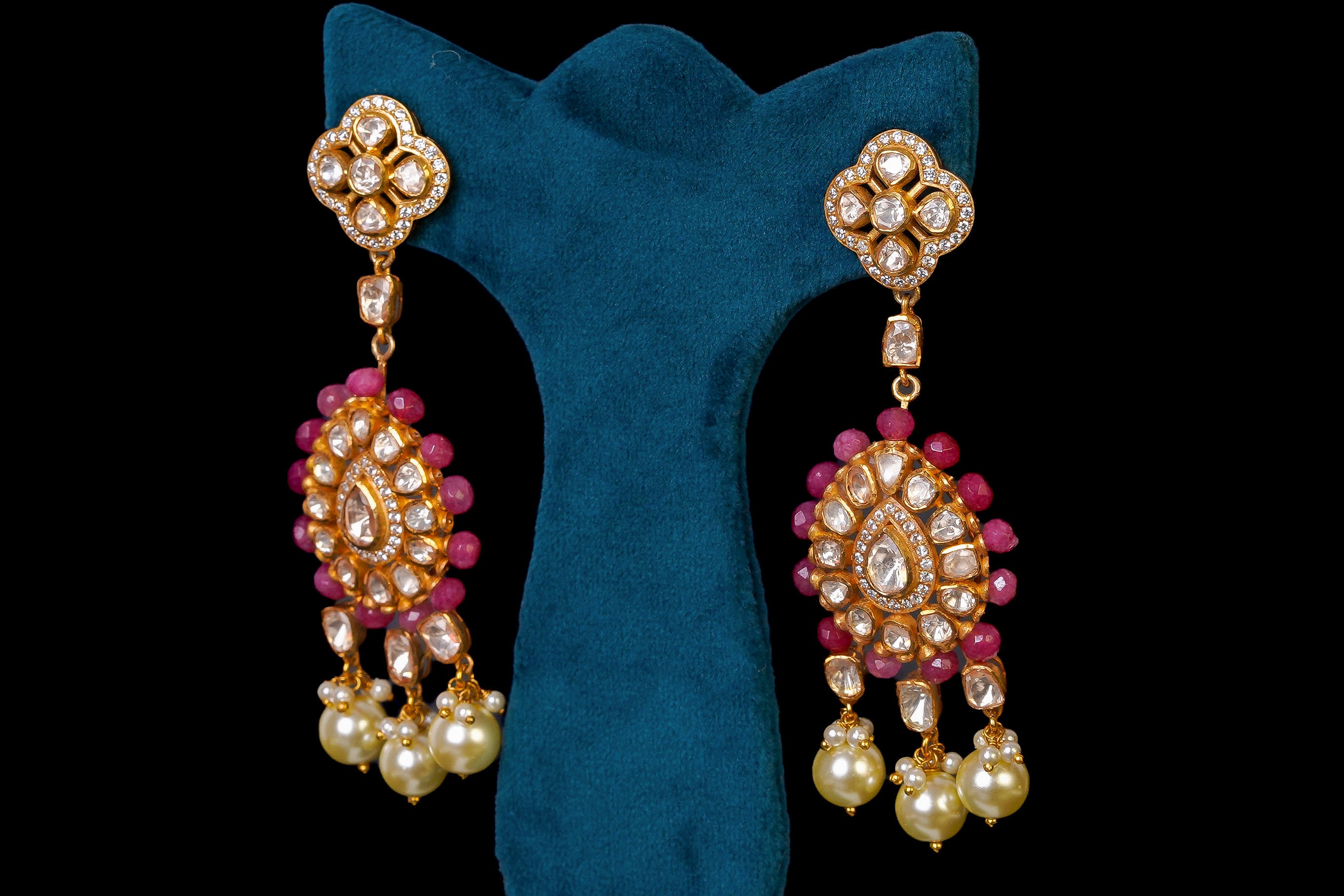 Ruby & Pearl Kundan Bridal Choker Set