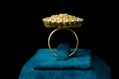 Elegant Heritage Moissanite Polki Ring