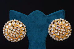 Kundan Round Earring