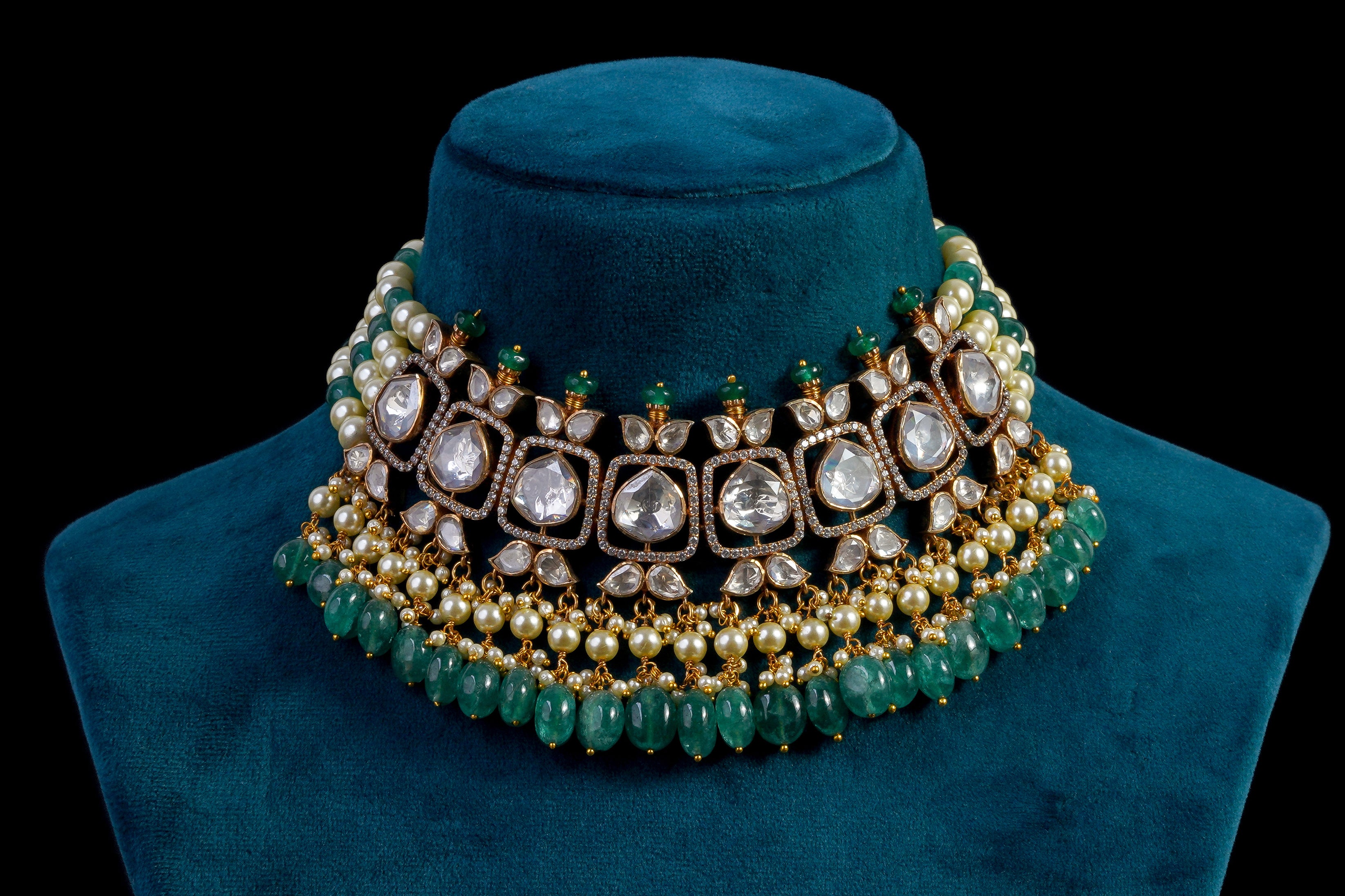 Polki Diamond Choker Necklace
