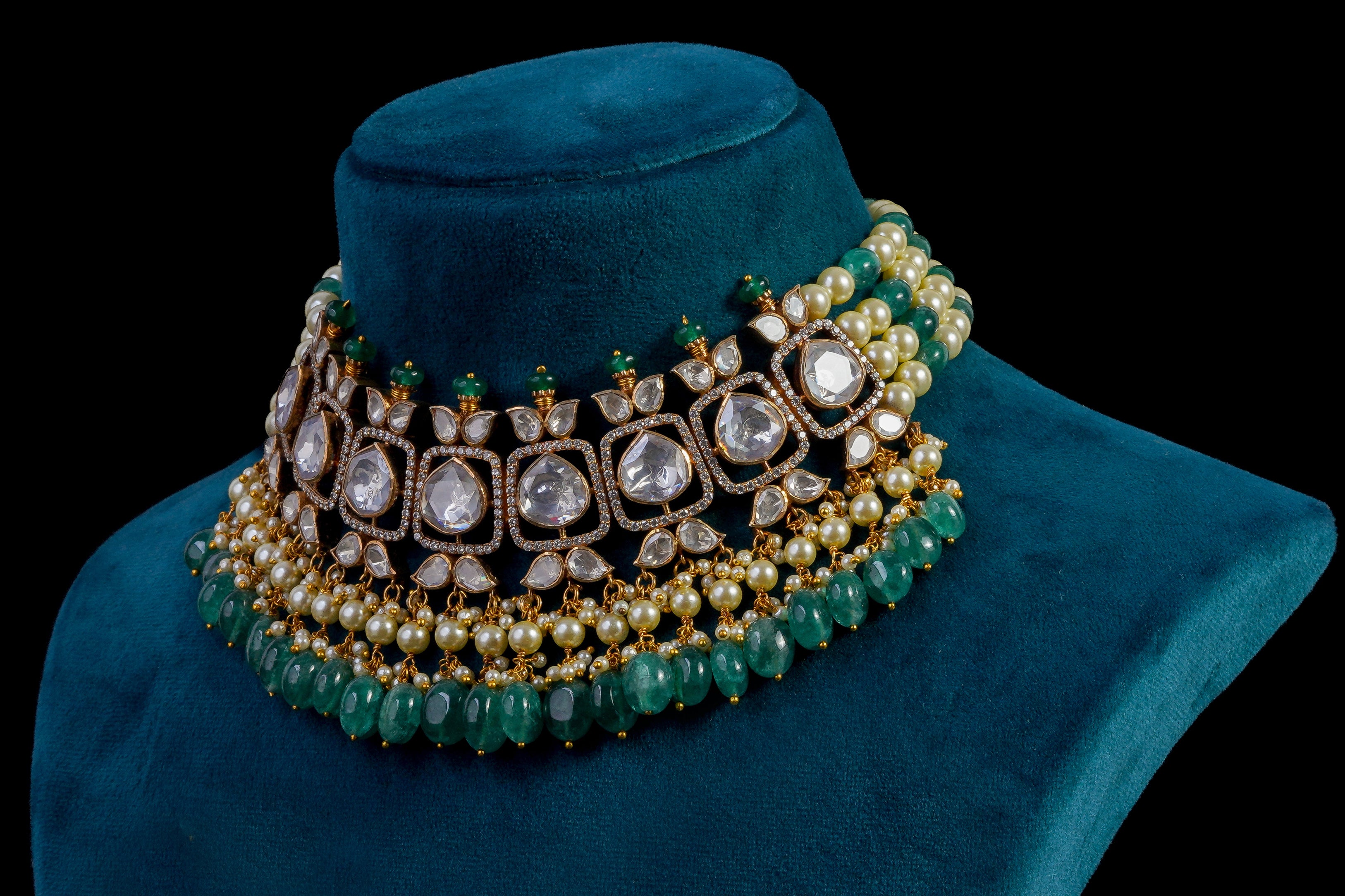 Polki Diamond Choker Necklace