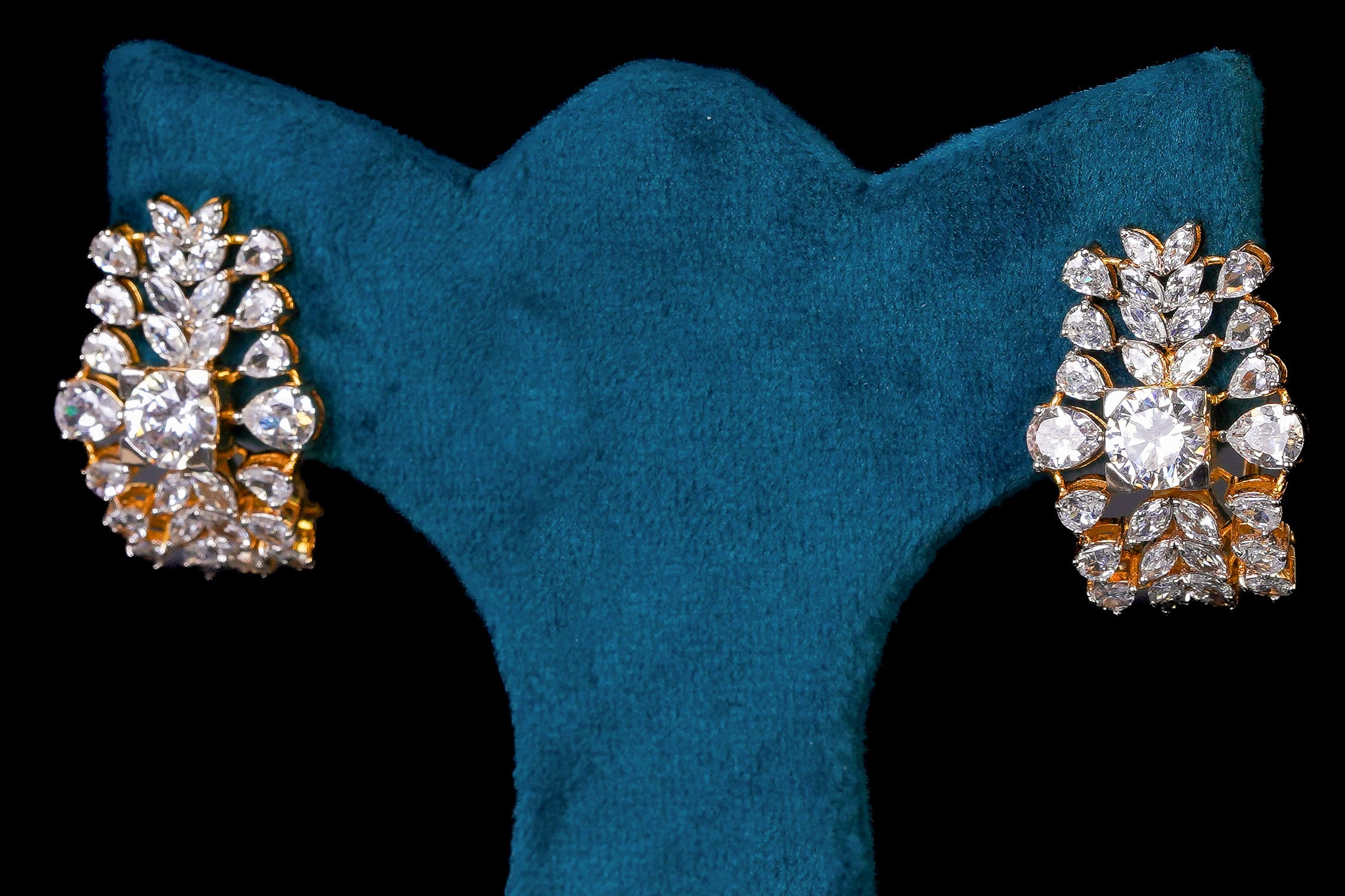 Radiant Silver Diamonds Earrings