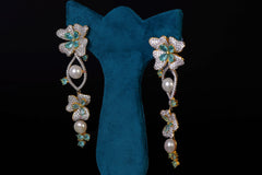 PetalLuxe Silver Earrings