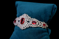 Royal Ruby & Diamond Crown Bracelet