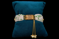Emerald Polki Diamond Designer Bracelet