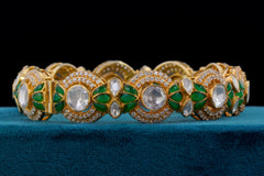 Enamel Polki Diamond Designer Bracelet