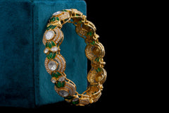 Enamel Polki Diamond Designer Bracelet