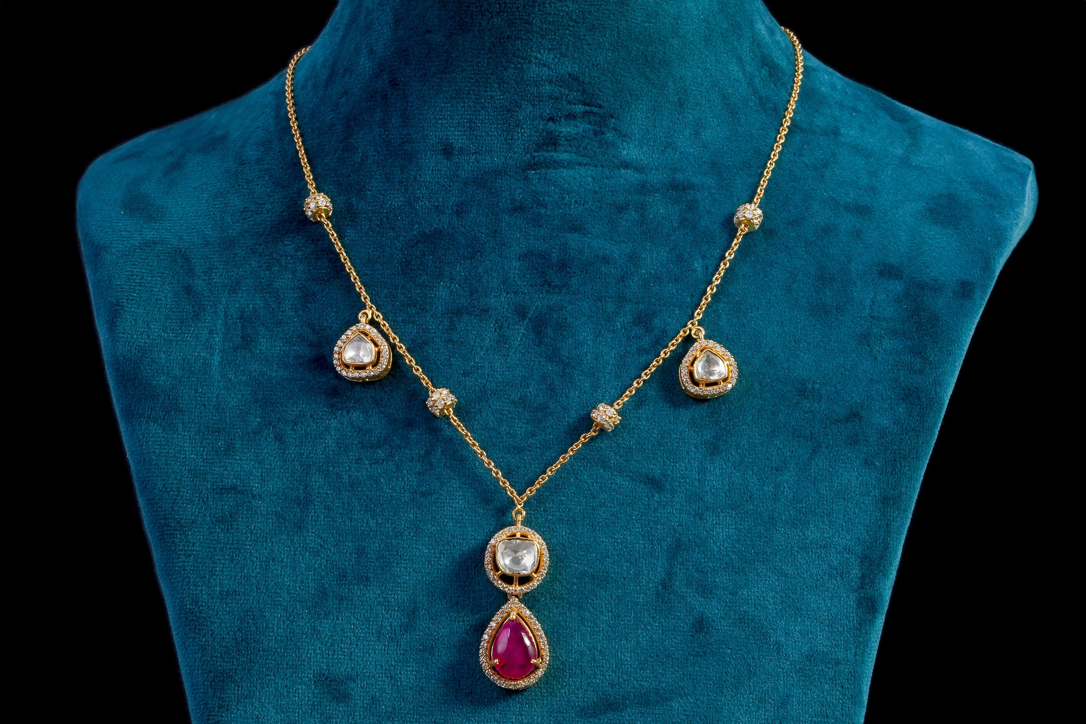 Delicate Kundan Necklace
