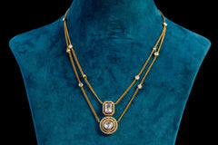 Double line Kundan Necklace