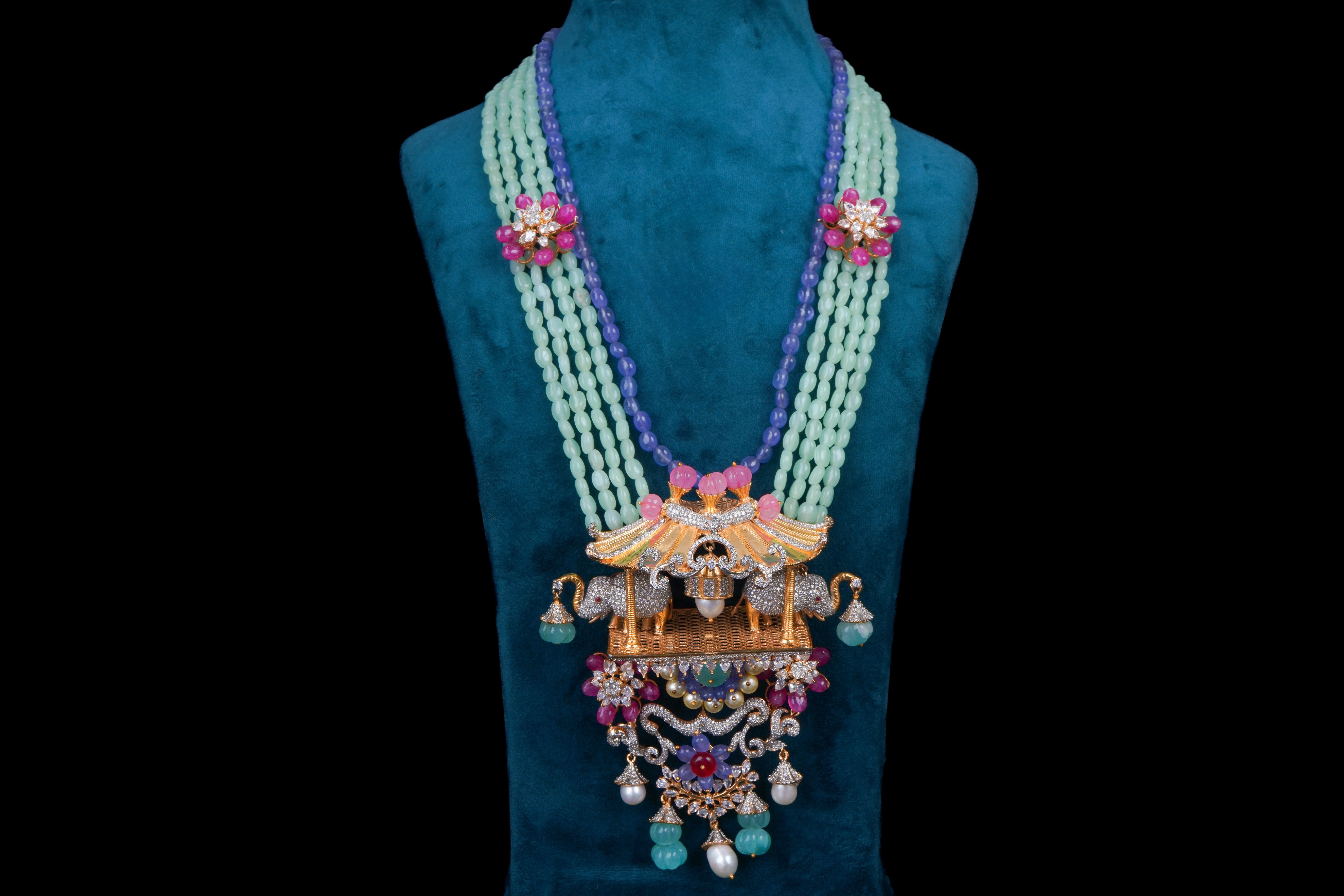 Royal Gajmukhi Necklace Set