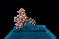 Sparkling Diamond Silver Ring