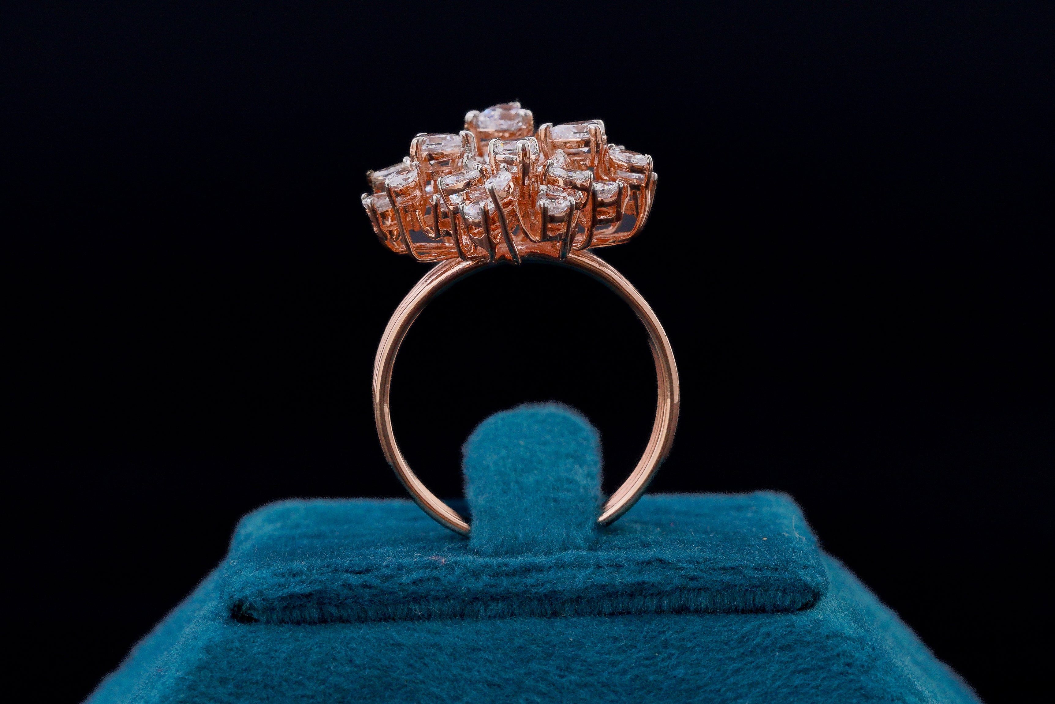 Sparkling Diamond Silver Ring
